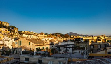 İtalya, Genova - 12 Ekim, 2018: güzel eski şehir Cenova. Popüler turistik alan Liguria.