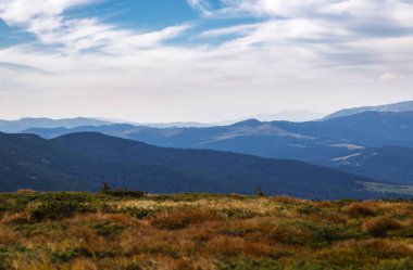 Seyahat hedef. Karpat Dağları'nın güzel manzara 