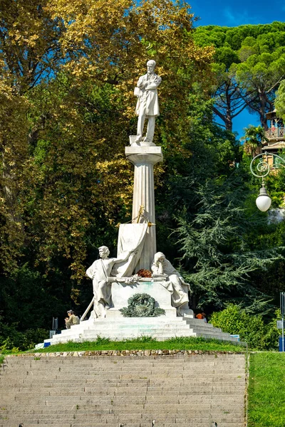 Estátua Histórica Gênova Itália — Fotografia de Stock