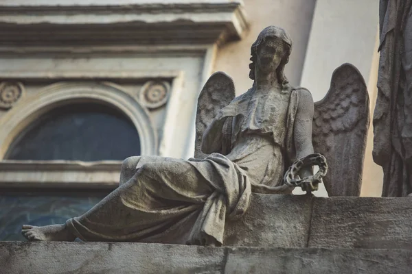 Angel Standbeeld Milaan Italië — Stockfoto