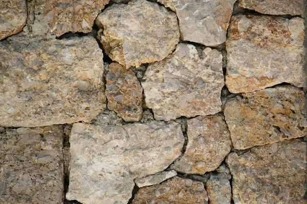 Stará Kamenná Zeď Zblízka — Stock fotografie