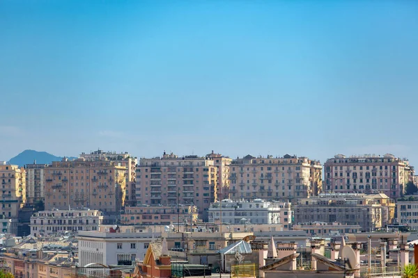 Italien Genova Oktober 2018 Vackra Gamla Staden Genua Färgglada Hus — Stockfoto