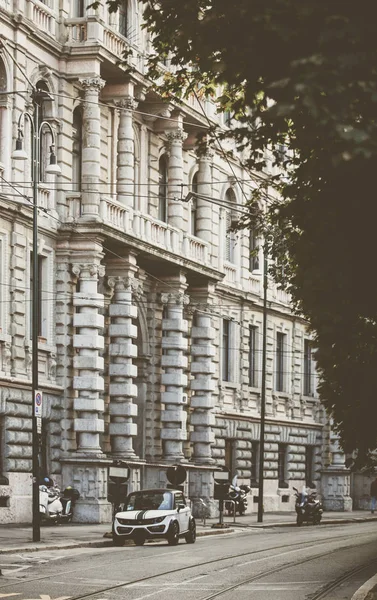Milano Italien Oktober 2018 Vacker Italiensk Arkitektur Stadens Gator Milano — Stockfoto