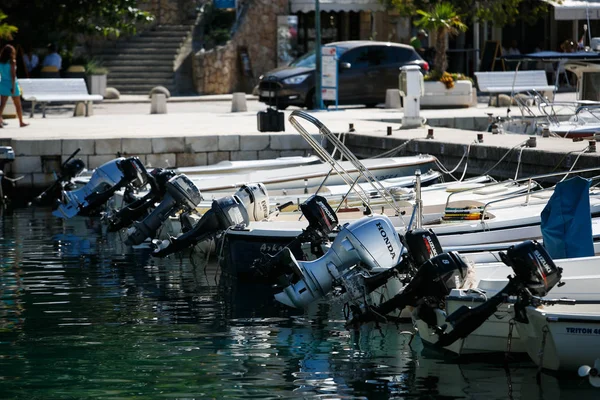 Bateaux Sur Mer Méditerranée Croatie Nature Voyage — Photo