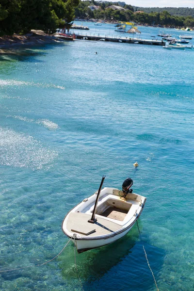 Mar Mediterráneo Croacia Naturaleza Viajes Barco Agua — Foto de Stock
