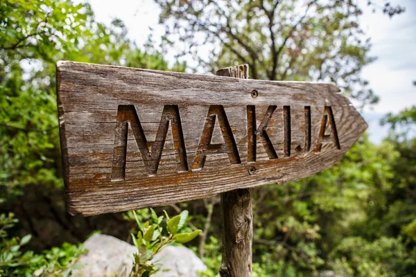 Signo Madera Makija Croacia — Foto de Stock