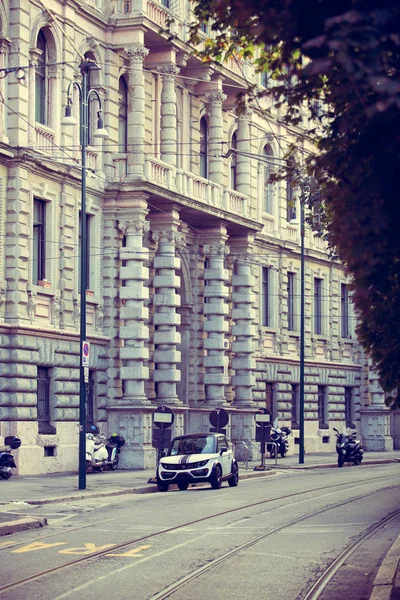 Milano Italia Octubre 2018 Hermosa Arquitectura Italiana Las Calles Ciudad — Foto de Stock