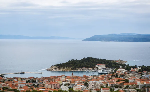 Vacker Utsikt Över Den Lilla Staden Kroatien — Stockfoto