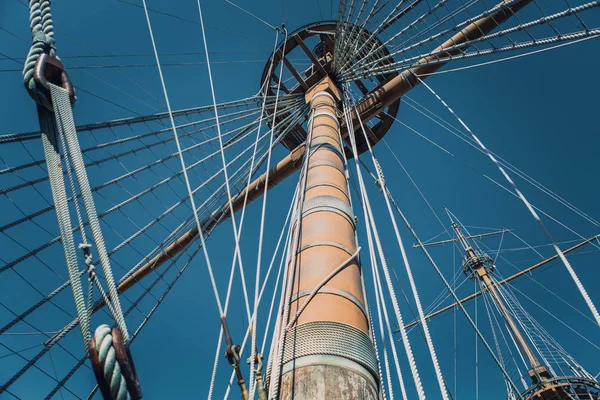 Genua Italien Oktober 2018 Stora Trä Piratskepp Neptune Hamnen Genua — Stockfoto