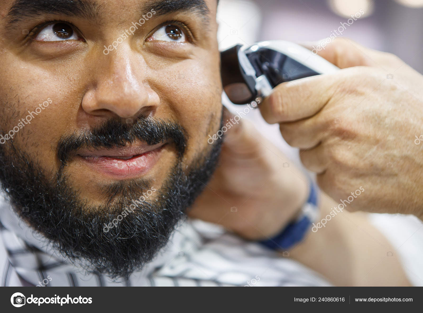 Pictures Black Man Haircut Portrait Black Man Getting New