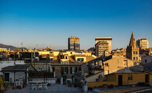 Italien Genova Oktober 2018 Vackra Gamla Staden Genua Populärt Turistområde — Stockfoto