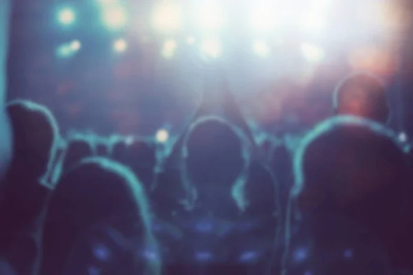 Lebendige Popmusik Konzert Background Big Gruppe Von Glücklichen Jungen Menschen — Stockfoto