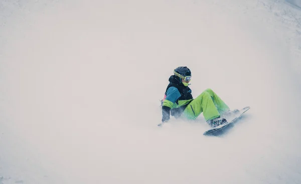 Bukovel Ukrajna Március 2018 Snowboard Verseny Téli Parkban Fiatal Sportolók — Stock Fotó