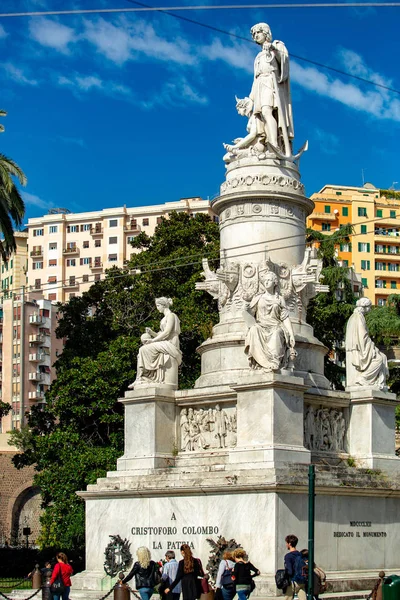 Estatua Histórica Génova Italia —  Fotos de Stock
