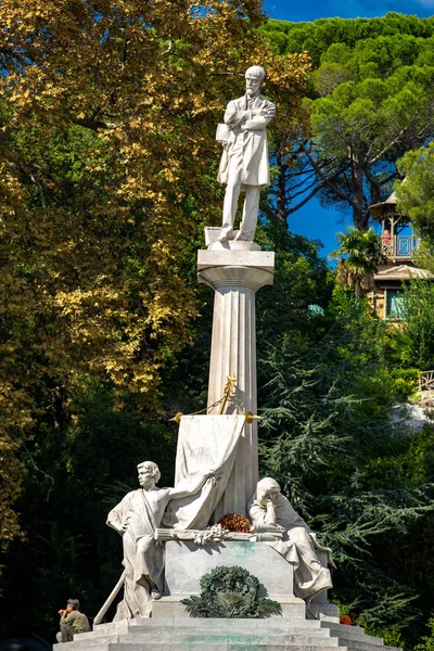 Historisch Standbeeld Genua Italië — Stockfoto