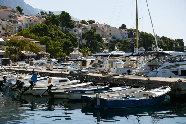 Barcos Mar Mediterráneo Croacia Naturaleza Viajes — Foto de Stock