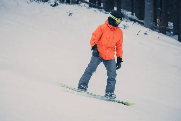 Bukovel Ukraine March 2018 Snowboard Contest Winter Park Young Athletes — Stock Photo, Image