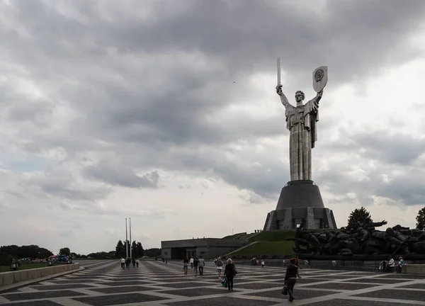 Monument Patrie Est Une Statue Monumentale Kiev Capitale Ukraine — Photo