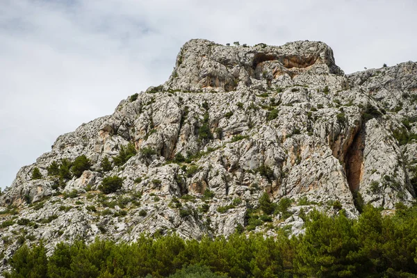 Magnifiques Montagnes Rocheuses Biokovo Dans Parc National Croatie Fantastique Fond — Photo