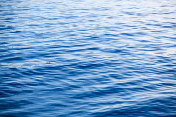 Azul Profundo Não Natural Mar Adriático Color Little Ondas Rolando — Fotografia de Stock
