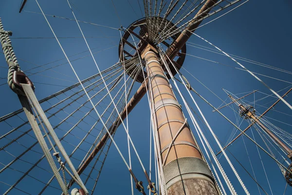 Genua Włochy Października 2018 Duży Drewniany Statek Piracki Neptun Harbor — Zdjęcie stockowe