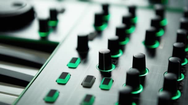 Filmagem Equipamento Áudio Profissional Para Para Remixar Reproduzir Música Concerto — Vídeo de Stock