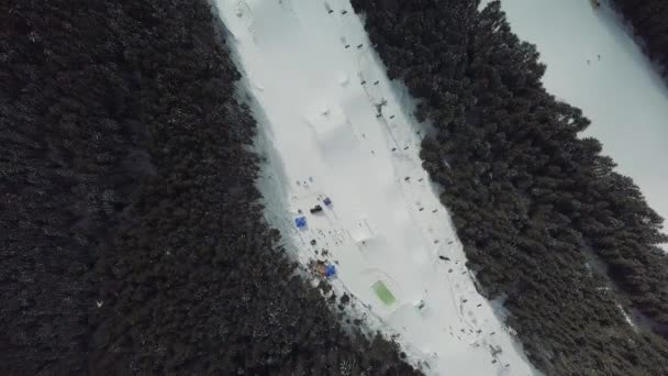 Vídeo Drone Bukovel Montanhas Dos Cárpatos — Vídeo de Stock