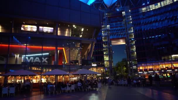 Berlin Deutschland April 2019 Sony Center Gebäudekomplex Potsdamer Platz Berlin — Stockvideo