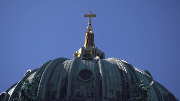 Berlín Alemania Abril 2019 Catedral Berlín Parroquia Evangélica Suprema Iglesia — Vídeo de stock