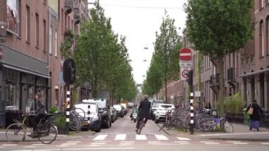 Hollanda, Amsterdam 'ın şehir manzarası 