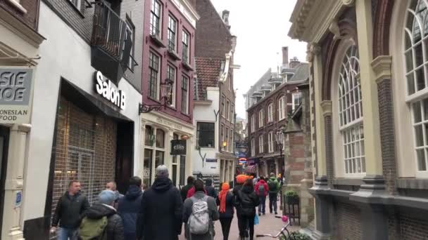 Вуличний Вид Амстердама Нідерланди — стокове відео