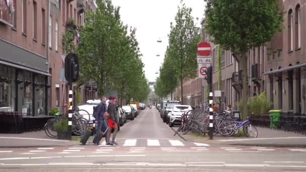 Vista Sulla Città Amsterdam Paesi Bassi — Video Stock