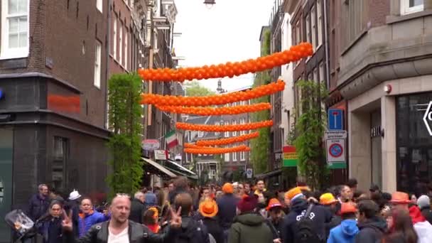 Amsterdam Hollanda Sokak Manzarası — Stok video