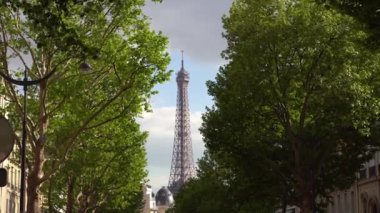 Paris, Fransa'nın güzel manzarası. Eyfel Kulesi