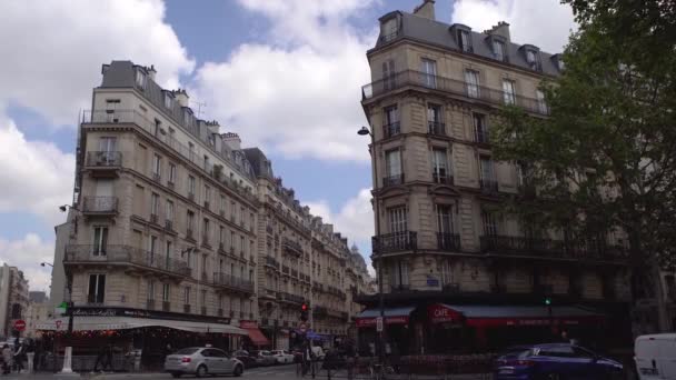 Θέα Στην Πόλη Του Παρισιού Γαλλία — Αρχείο Βίντεο