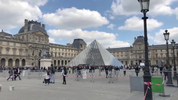 Parigi Francia Aprile 2019 Più Famoso Punto Riferimento Francese Museo — Video Stock