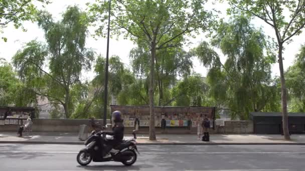 Straßenverkehr Paris Frankreich — Stockvideo