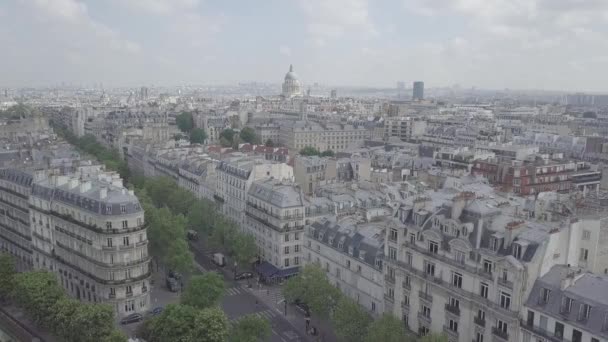 Paris Fransa Nisan 2019 Paris Video Merkezinin Havadan Çekilen Drone — Stok video