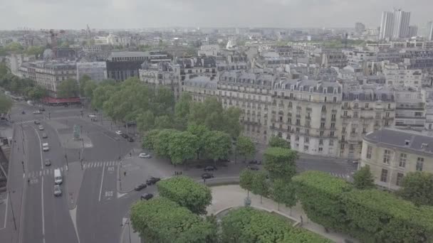 París Francia Abril 2019 Imágenes Aéreas Aviones Tripulados Del Centro — Vídeos de Stock