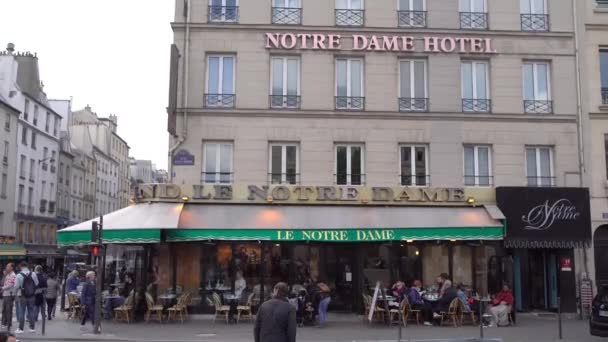 City Street Parigi Francia — Video Stock