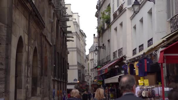 Paris France April 2019 Touristengruppen Aus Aller Welt Reisen Nach — Stockvideo