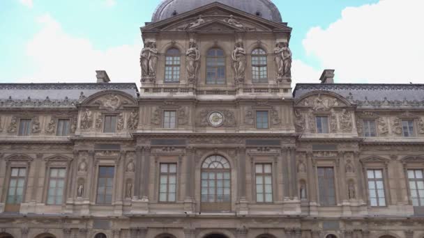 París Francia Abril 2019 Mundialmente Famoso Museo Del Louvre Centro — Vídeos de Stock