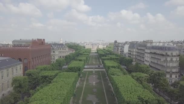 Paris France April 2019 Drohnenvideo Von Marco Polo Garden Auf — Stockvideo