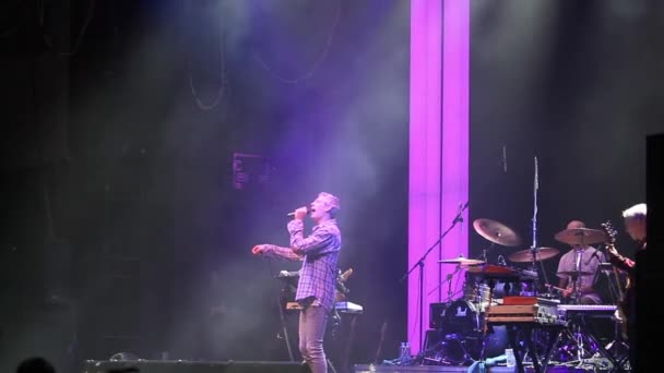 Moscow Dezembro 2014 Concerto Cantor Rap Reggae Matisyahu Boate — Vídeo de Stock