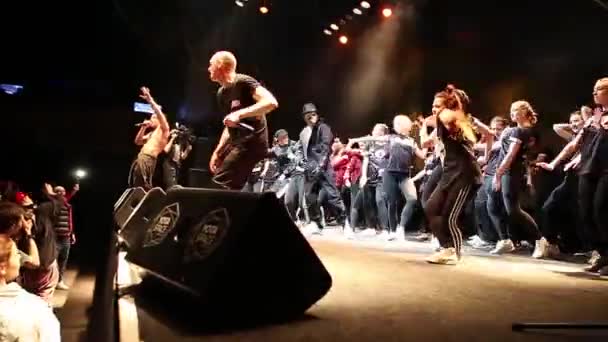 Moscow Fevereiro 2015 Concerto Música Hip Hop Clube Noturno Korston — Vídeo de Stock