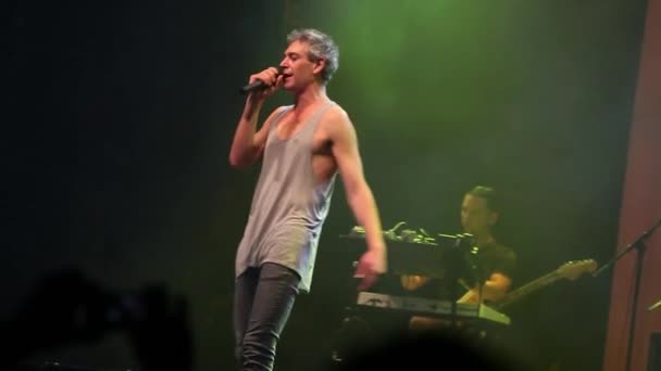 Moscow Dezembro 2014 Concerto Cantor Rap Reggae Matisyahu Boate — Vídeo de Stock