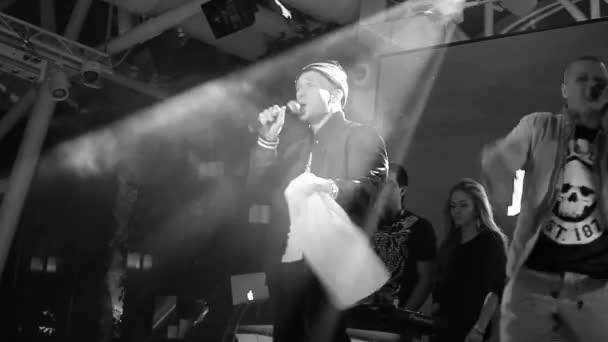 Moscow February 2015 Concert Muzică Hip Hop Clubul Noapte Korston — Videoclip de stoc