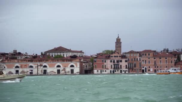 Venedig Italien Mai 2019 Touristisches Kreuzfahrtschiff Großen Kanal Von Venedig — Stockvideo
