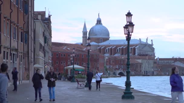 Venice Italy May 2019 Chiesa Del Santissimo Redentore English Church — Stok video