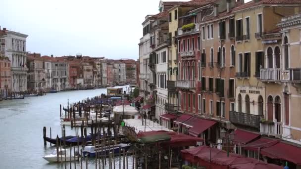 Venedig Italien Mai 2019 Schöne Altstadt Venezia Ancient Italian Bunten — Stockvideo